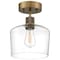 Access Lighting Port Nine Chardonnay, Chardonnay LED SemiFlush, Antique Brushed Brass Finish, Clear Glass 63147LEDDLP-ABB/CLR - alternate 2